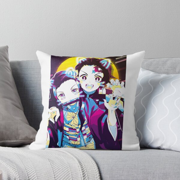 Item preview, Tanjiro and Nezuko Inspired Anime Art from Demon Slayer Series designed and sold by etaoredbubble.