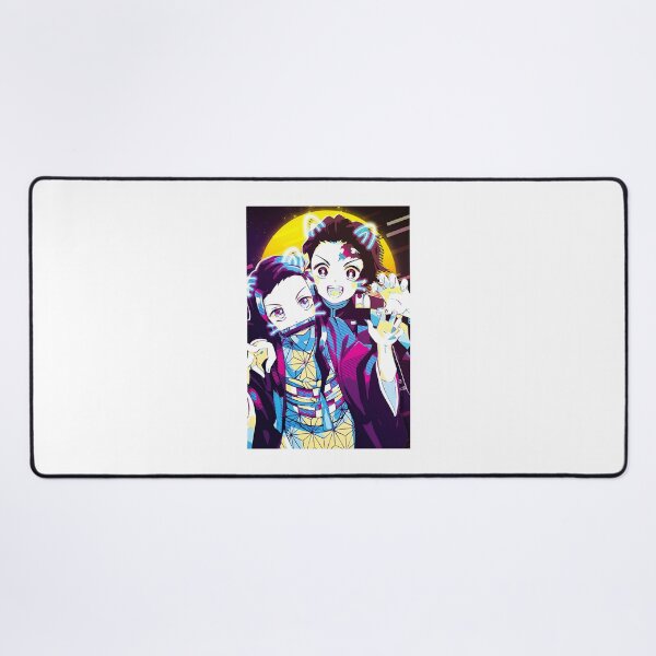 Item preview, Tanjiro and Nezuko Inspired Anime Art from Demon Slayer Series designed and sold by etaoredbubble.