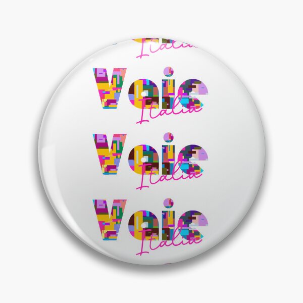 Item preview, Vaie, Torino, Italy, Italia, colorful typography design for travellers designed and sold by Wanderful-roads.
