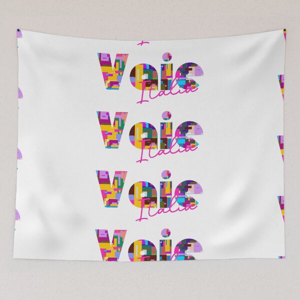 Item preview, Vaie, Torino, Italy, Italia, colorful typography design for travellers designed and sold by Wanderful-roads.