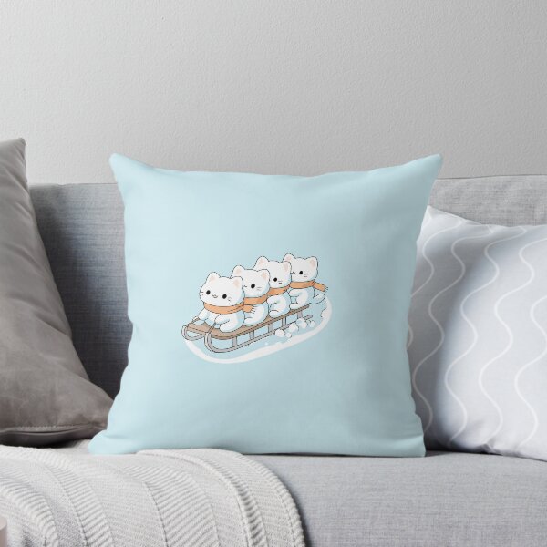 Item preview, Cute Christmas Kittens Sledding in the Snow designed and sold by DesgnsxGifts.