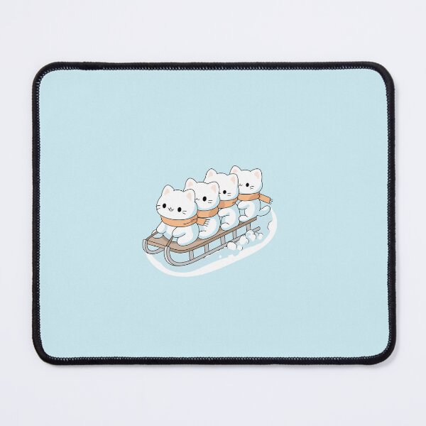 Item preview, Cute Christmas Kittens Sledding in the Snow designed and sold by DesgnsxGifts.