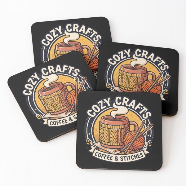Item preview, Cozy Crafts Coffee And Stitches Crafting Mom  designed and sold by Oommen Studio .