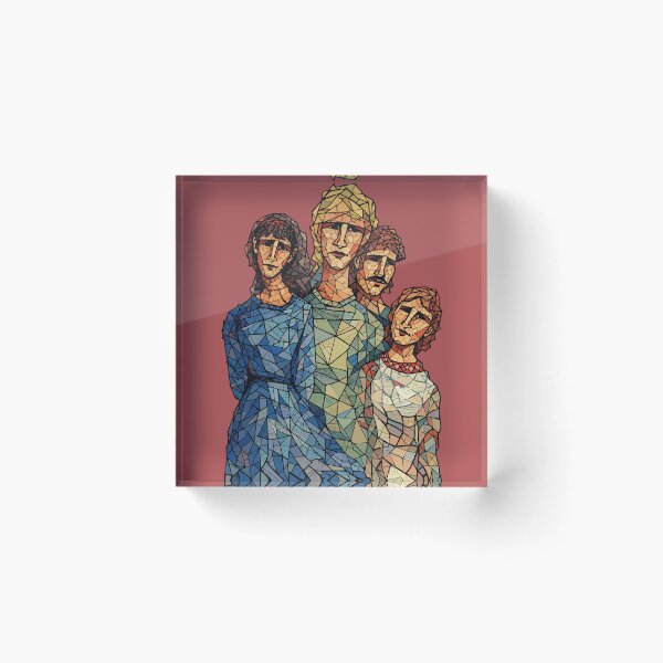 Item preview, Family Portrait - Low Poly Mosaic Art designed and sold by photossmirnov.