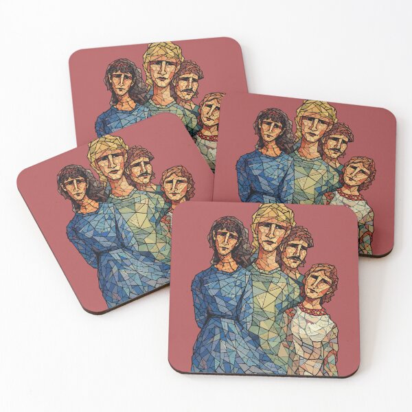 Item preview, Family Portrait - Low Poly Mosaic Art designed and sold by photossmirnov.