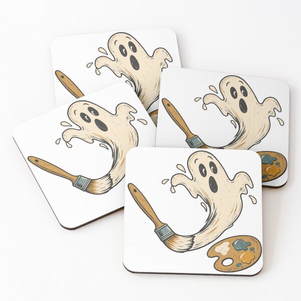 Item preview, Very Nervous Paintbrush Retro Halloween Artist Design designed and sold by Golden Era Studio.
