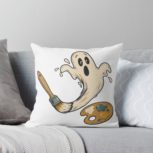 Item preview, Very Nervous Paintbrush Retro Halloween Artist Design designed and sold by Golden Era Studio.