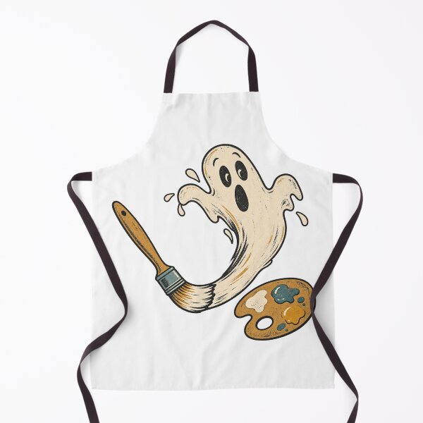 Item preview, Very Nervous Paintbrush Retro Halloween Artist Design designed and sold by Golden Era Studio.