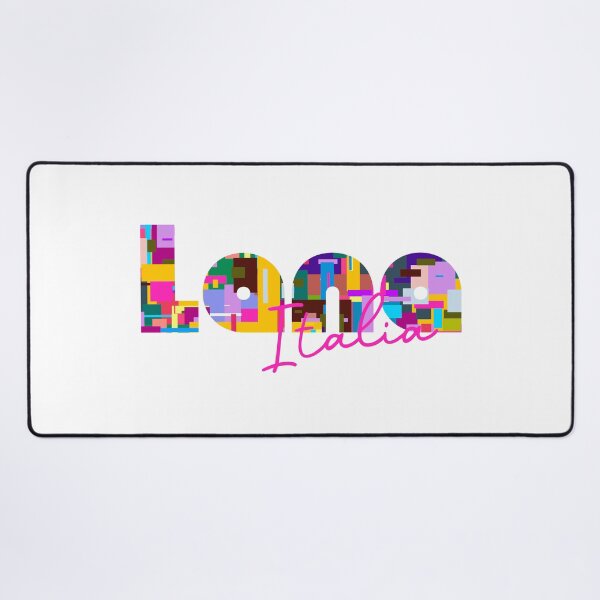 Item preview, Lana, Bolzano, Italy, Italia, colorful typography design for travellers designed and sold by Wanderful-roads.