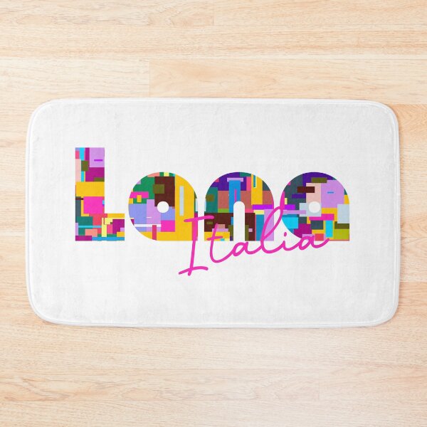 Item preview, Lana, Bolzano, Italy, Italia, colorful typography design for travellers designed and sold by Wanderful-roads.