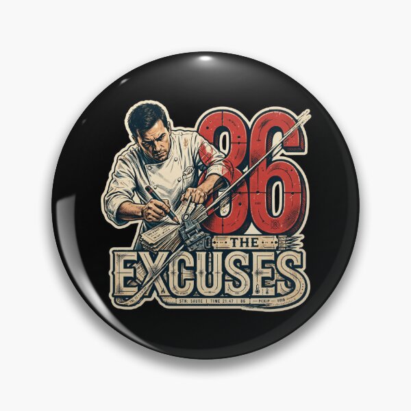 Item preview, 86 The Excuses Chef Design, Funny Chef Gift, Chef Humor, Professional Chef, Line Cook Gift, Kitchen Crew, Culinary Gift, Restaurant Worker, Chef Life, Cooking Gift, Kitchen Humor designed and sold by Typologystudios.