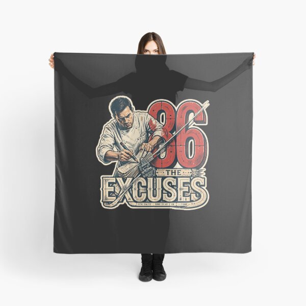 Item preview, 86 The Excuses Chef Design, Funny Chef Gift, Chef Humor, Professional Chef, Line Cook Gift, Kitchen Crew, Culinary Gift, Restaurant Worker, Chef Life, Cooking Gift, Kitchen Humor designed and sold by Typologystudios.
