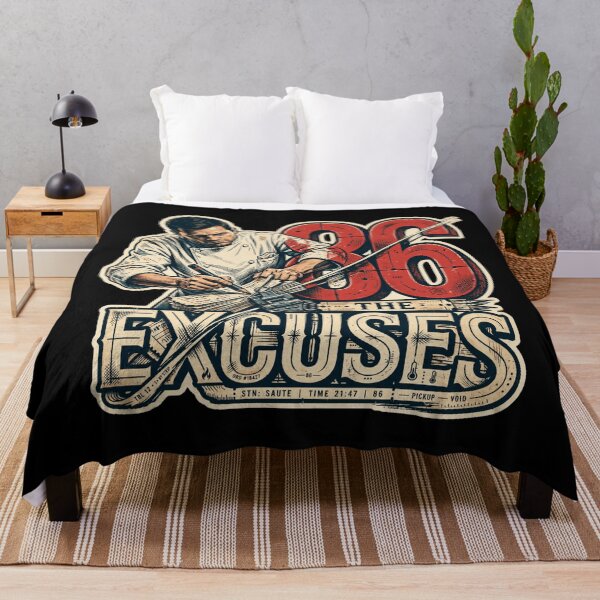 Item preview, 86 The Excuses Chef Design, Funny Chef Gift, Chef Humor, Professional Chef, Line Cook Gift, Kitchen Crew, Culinary Gift, Restaurant Worker, Chef Life, Cooking Gift, Kitchen Humor designed and sold by Typologystudios.