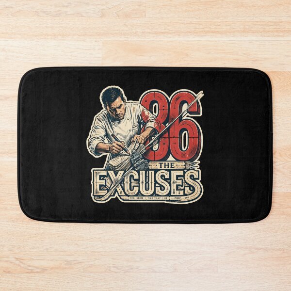 Item preview, 86 The Excuses Chef Design, Funny Chef Gift, Chef Humor, Professional Chef, Line Cook Gift, Kitchen Crew, Culinary Gift, Restaurant Worker, Chef Life, Cooking Gift, Kitchen Humor designed and sold by Typologystudios.