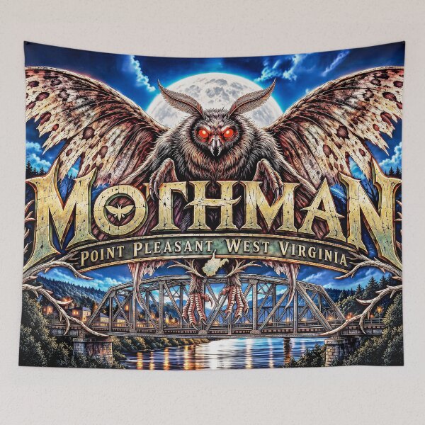 Item preview, Mothman Flies designed and sold by Nomadic Spirit Studios.