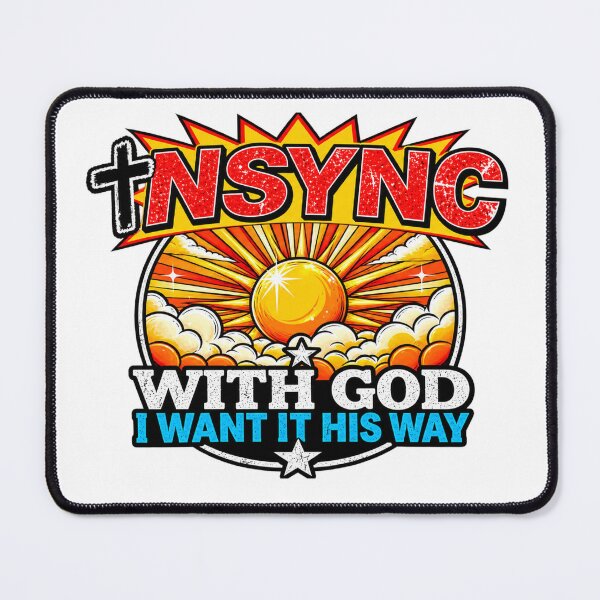 Item preview, NSYNC WITH GOD designed and sold by LizHumorComics.