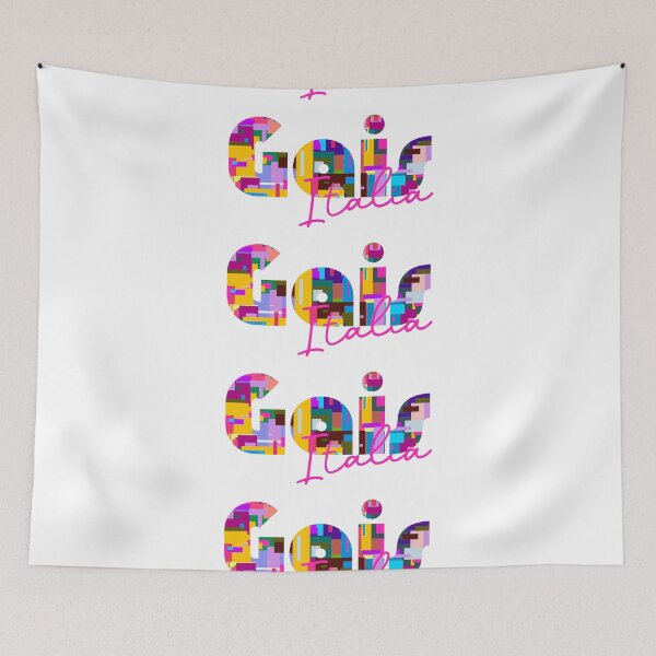 Item preview, Gais, Bolzano, Italy, Italia, colorful typography design for travellers designed and sold by Wanderful-roads.