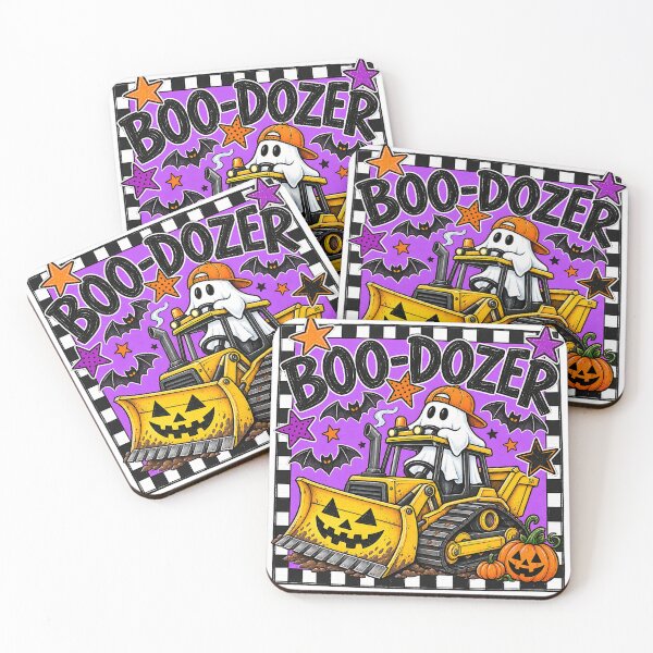 Item preview, Boo Dozer Halloween Ghost Bulldozer Construction Truck Art designed and sold by DesignArtist.ia.