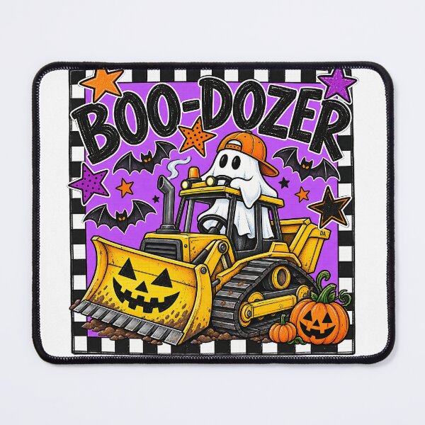 Item preview, Boo Dozer Halloween Ghost Bulldozer Construction Truck Art designed and sold by DesignArtist.ia.