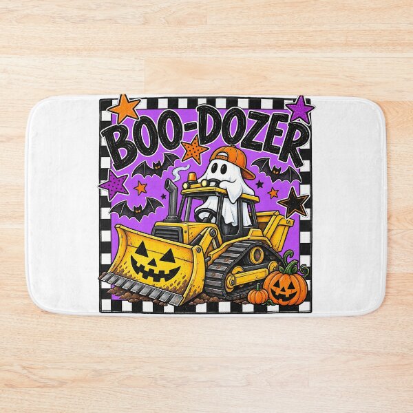 Item preview, Boo Dozer Halloween Ghost Bulldozer Construction Truck Art designed and sold by DesignArtist.ia.