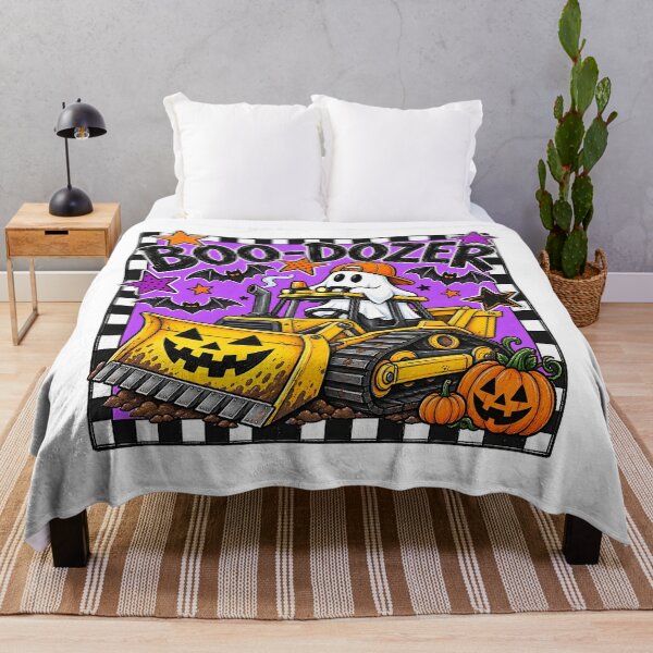 Item preview, Boo Dozer Halloween Ghost Bulldozer Construction Truck Art designed and sold by DesignArtist.ia.