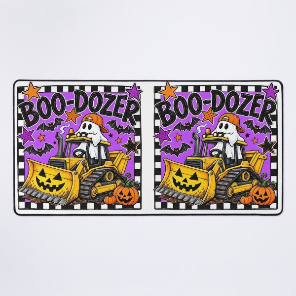 Item preview, Boo Dozer Halloween Ghost Bulldozer Construction Truck Art designed and sold by DesignArtist.ia.