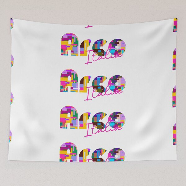 Item preview, Arco, Trento, Italia, diseño tipográfico colorido para viajeros designed and sold by Wanderful-roads.