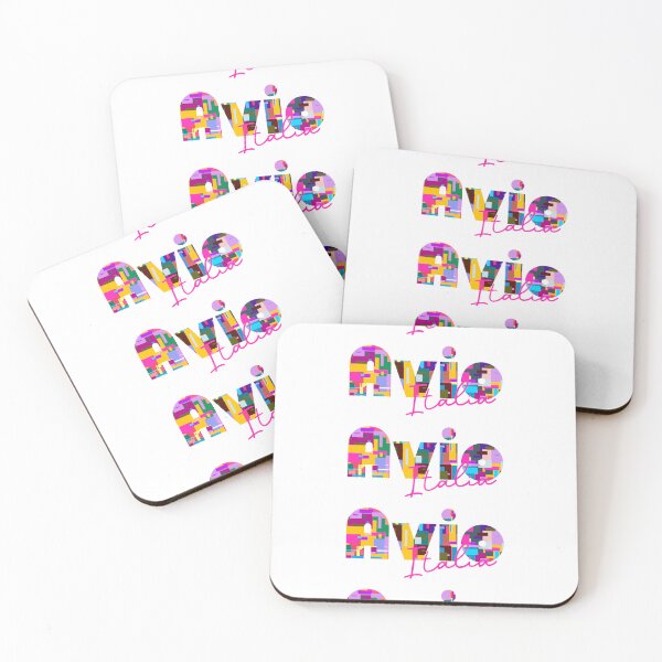 Item preview, Avio, Trento, Italy, Italia, colorful typography design for travellers designed and sold by Wanderful-roads.
