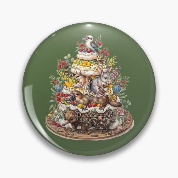 Item preview, Australian Animals Pavlova Christmas Tree – Native Wildlife Summer Art designed and sold by Wennebabs.