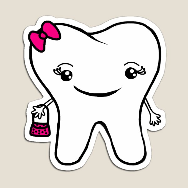 Item preview, Shopping Tooth with Pink Bow designed and sold by lukasnodo688.