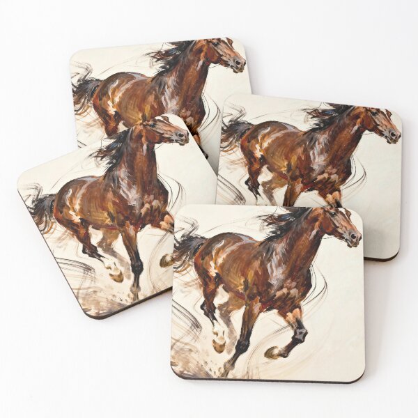 Item preview, Brown Horse with Flowing Mane designed and sold by KAMOCHI Art.