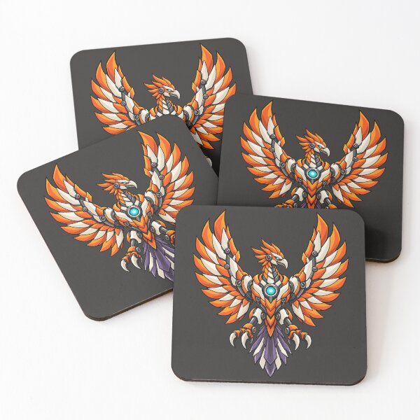 Item preview, Phoenix Reboot – Winged Robot Hero designed and sold by Thaivi Design.