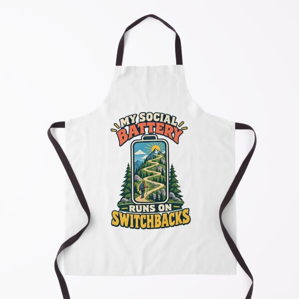 Item preview, My Social Battery Runs on Switchbacks Hiking Gift designed and sold by Logic72.