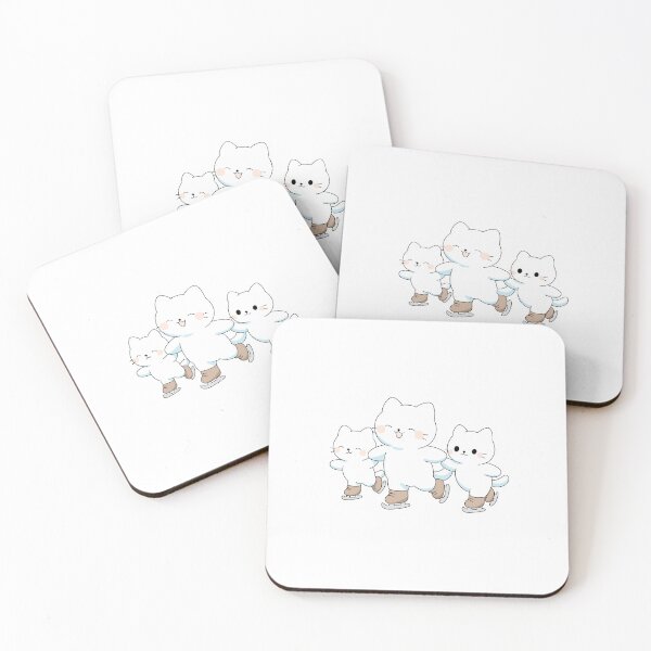Item preview, Three Cute Kittens Ice Skating designed and sold by DesgnsxGifts.