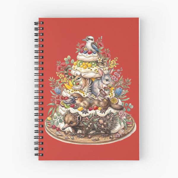 Item preview, Australian Animals Pavlova Christmas Tree – Bottlebrush Red Holiday Art designed and sold by Wennebabs.