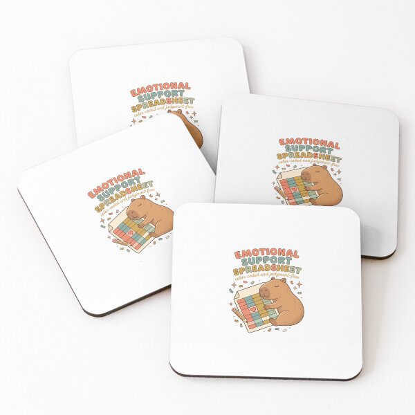 Item preview, Emotional Support Spreadsheet Cute Capybara Office Humor designed and sold by ahmadhamdi.