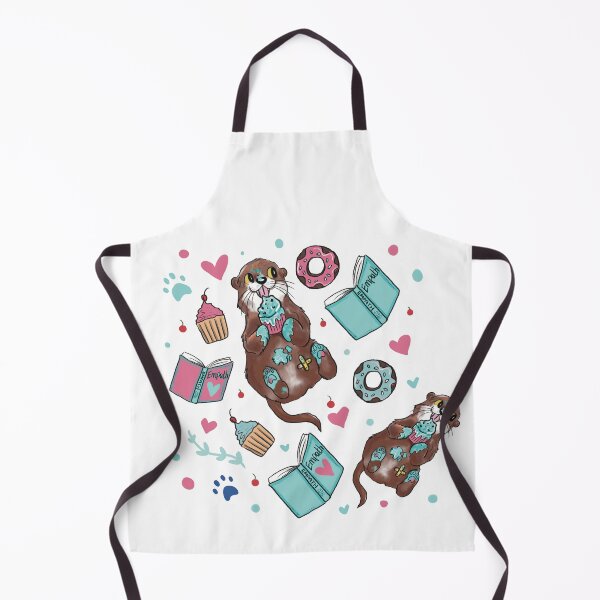Item preview, Cute book loving otter with a cake and book.  designed and sold by KittySonder.