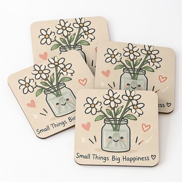 Item preview, Small Things Big Happiness  – Cute Daisy Flowers Positive Design designed and sold by Sara-Ai.