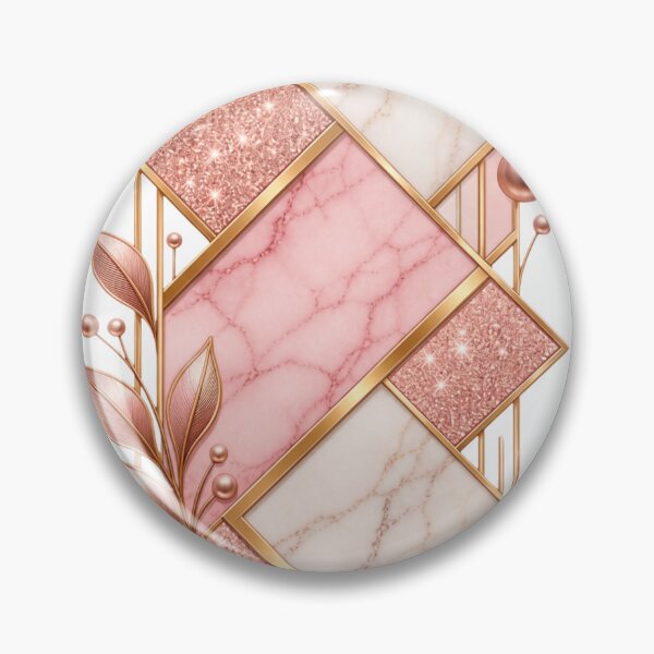 Item preview, Geometric pink shimmering marble and leaves design designed and sold by SABEHAT.