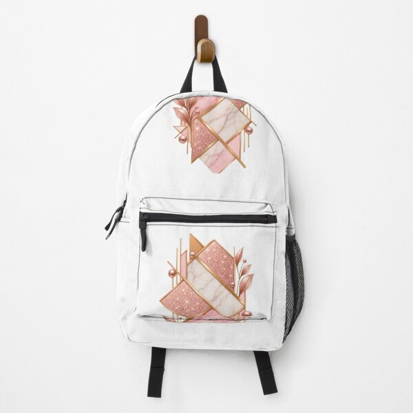 Item preview, Geometric pink shimmering marble and leaves design designed and sold by SABEHAT.
