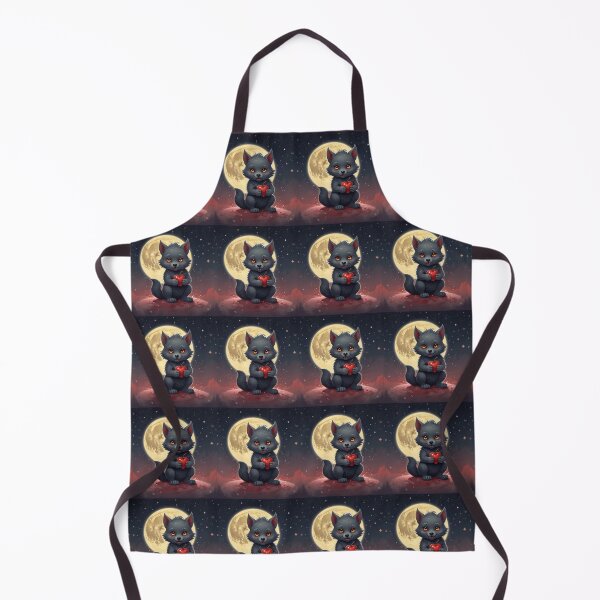 Item preview, Kawaii Werewolf with Red Heart – Cute Gothic Moonlit Halloween designed and sold by Shiwwa.