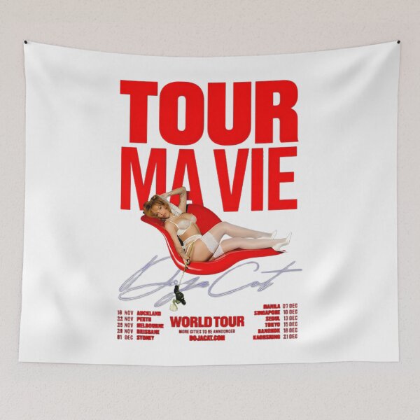 Item preview, DojaCat Tour Ma Vie World Tour Pop Music Fan Art designed and sold by TimelessRetroCo.