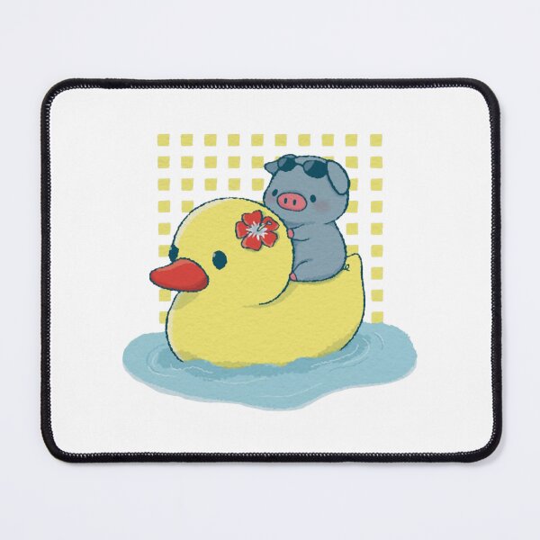 Item preview, Duck Rider Cute Piglet Rubber Bath Toy Design designed and sold by Aazrainpig.