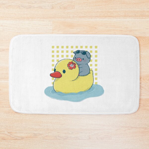 Item preview, Duck Rider Cute Piglet Rubber Bath Toy Design designed and sold by Aazrainpig.