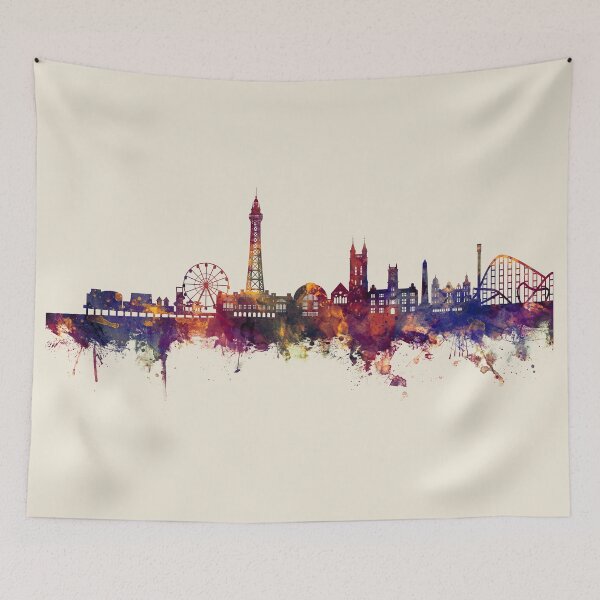 Item preview, Blackpool England Skyline designed and sold by ArtPrints.