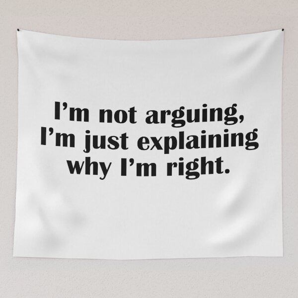 Item preview, Im Not Arguing Funny Sarcastic Quote designed and sold by IannelloDesign.