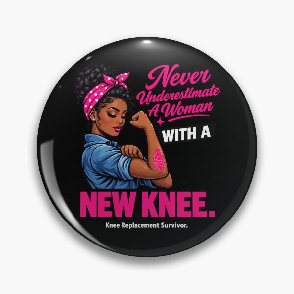 Item preview, Never Underestimate a Woman With a New Knee designed and sold by ChristiPeta.