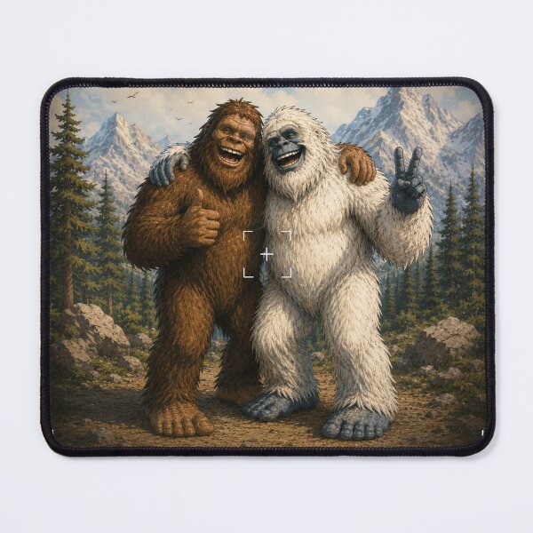 Item preview, Funny Bigfoot & Snow Creature Mountain Adventure designed and sold by Spyshirt.