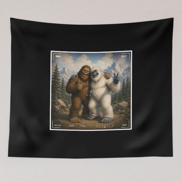 Item preview, Funny Bigfoot & Snow Creature Mountain Adventure designed and sold by Spyshirt.