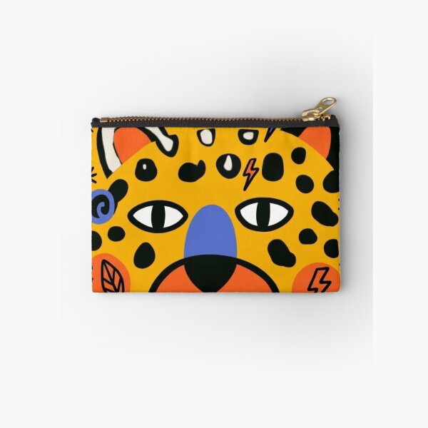Item preview, Leopard Spotted Getting a Shocking Blue Nose Job While Paws-ing for Reflection designed and sold by Print Fiction.